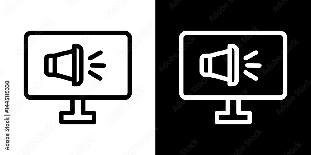 Digital marketing icon vector, illustration logo template in trendy style Digital marketing icon vector, illustration logo template in trendy style