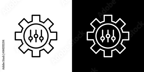 Mass customization icon vector, illustration logo template in trendy style