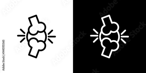 Osteoporosis icon vector, illustration logo template in trendy style