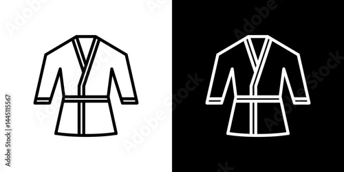 Uniform martial art icon vector, illustration logo template in trendy style