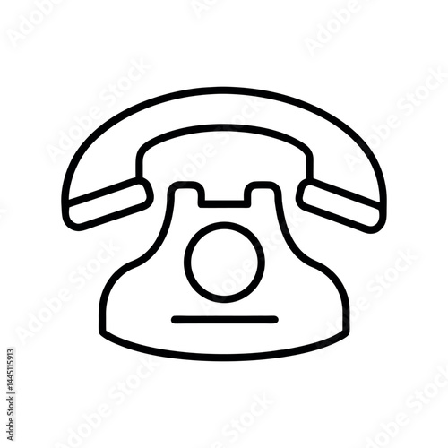 VoIP Phone Line Art Vector