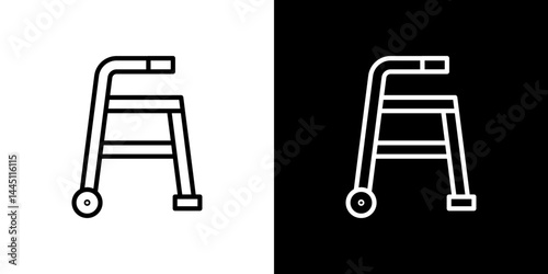 Walker icon vector, illustration logo template in trendy style