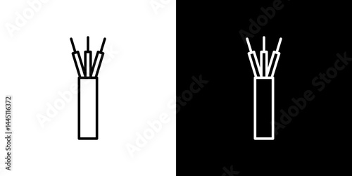 Electric cable icon vector, illustration logo template in trendy style