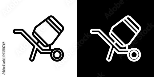 cement mixers icon vector, illustration logo template in trendy style