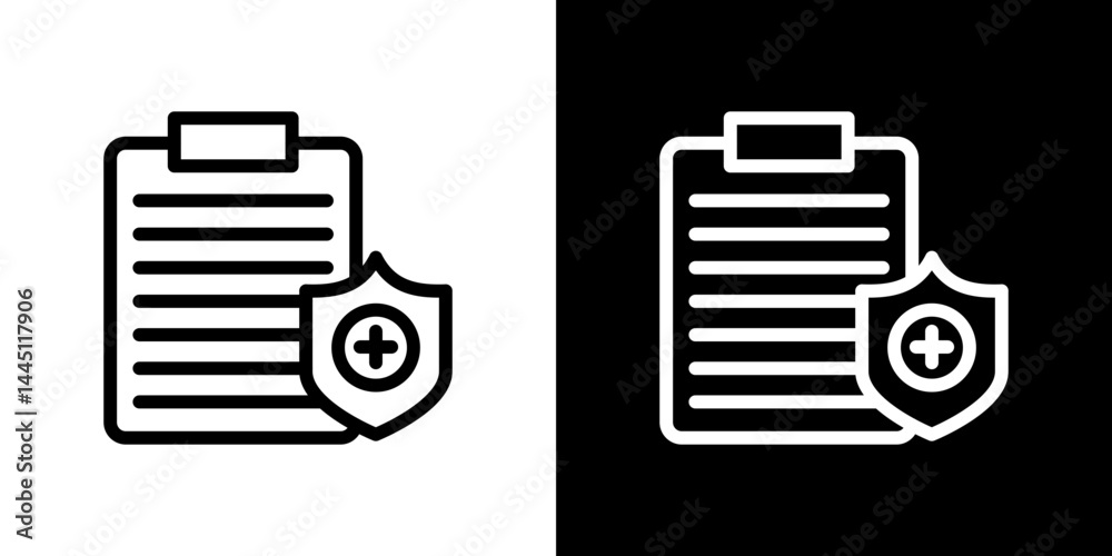 Medical record icon vector, illustration logo template in trendy style Medical record icon vector, illustration logo template in trendy style