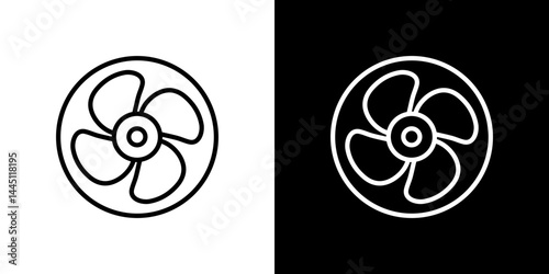 Fan icon vector, illustration logo template in trendy style