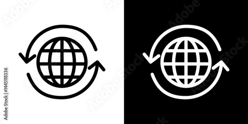 Import export icon vector, illustration logo template in trendy style