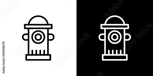 Fire hydrant icon vector, illustration logo template in trendy style