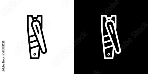 Nail clippers icon vector, illustration logo template in trendy style