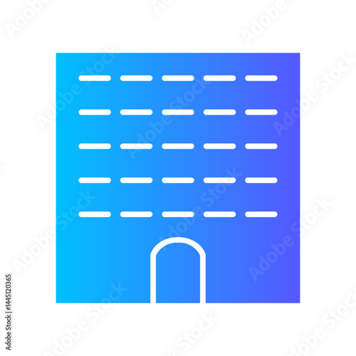 apartment gradient icon