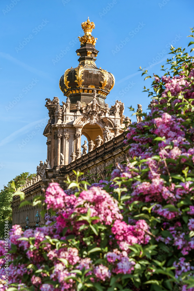 Sights of Dresden. Zwinger, Kronentor