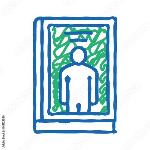 biography genre icon doodle illustration