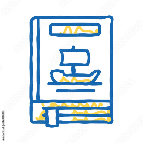legend genre icon doodle illustration