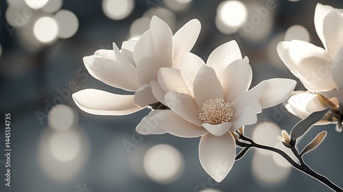 Hyper-Realistic Bloom with Dreamy Bokeh, Perfect for Stock Photography