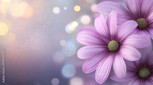 Vibrant Close-Up of Flowers with Stunning Bokeh Background in High Detail