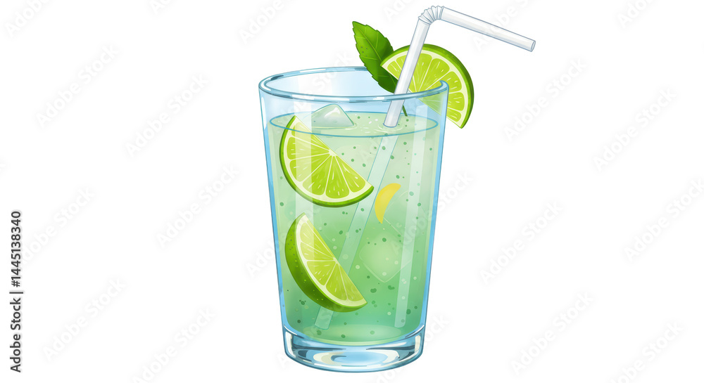 Isolated Mojito Cocktail Isolated Mojito Cocktail