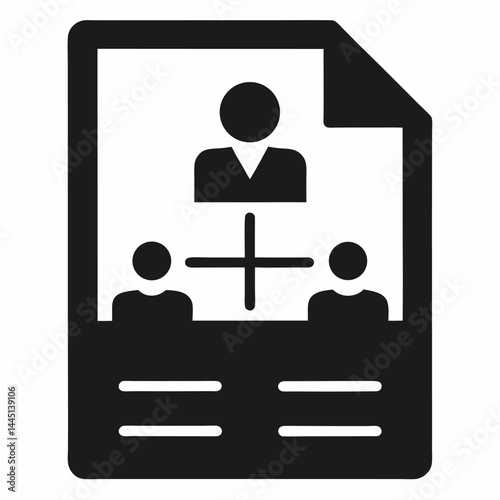 Business Planning Document icon on white background