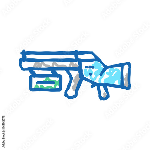 gun of future icon doodle illustration