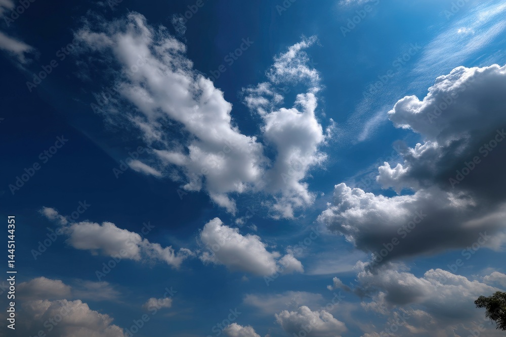 Fototapeta premium Blue Sky with Cloud