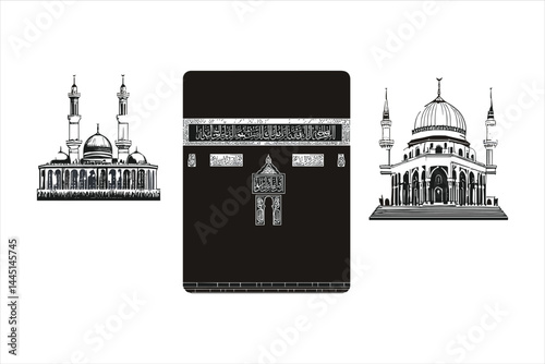 Holy Kaaba Vector Art