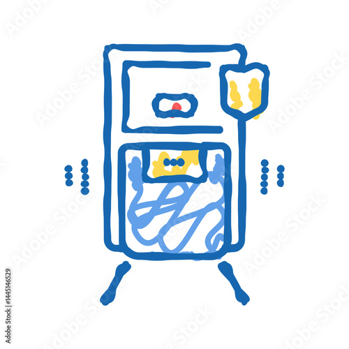 motion sensor color icon vector isolated illustration