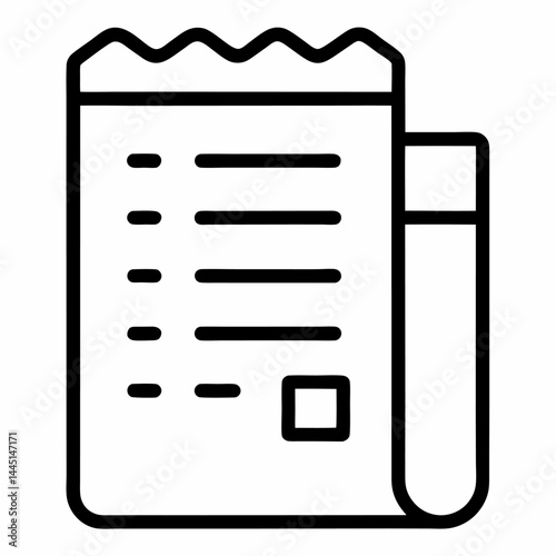 Budget Planning Document icon on white background