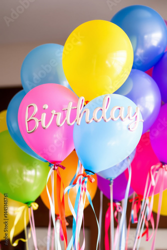 Vibrant Birthday Balloons