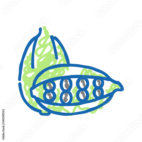 cardamom aromatherapy color icon vector isolated illustration