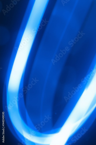 Dynamic Blue Light Trails Abstract Design