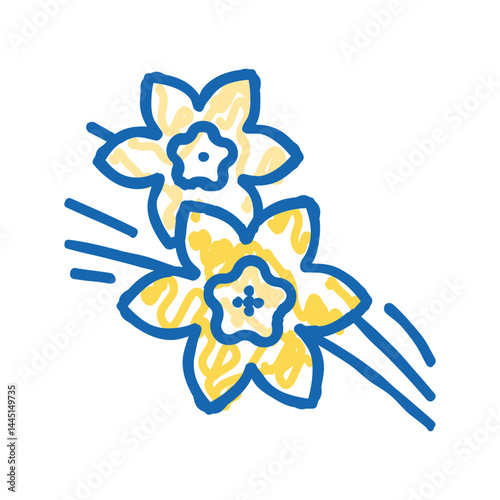 vanilla aromatherapy color icon vector isolated illustration