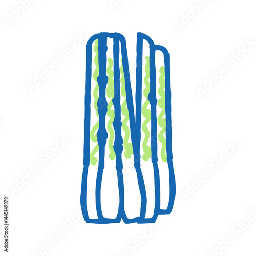 lemongrass herb aromatherapy color icon vector isolated illustration