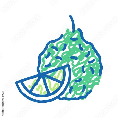 bergamot aromatherapy color icon vector isolated illustration
