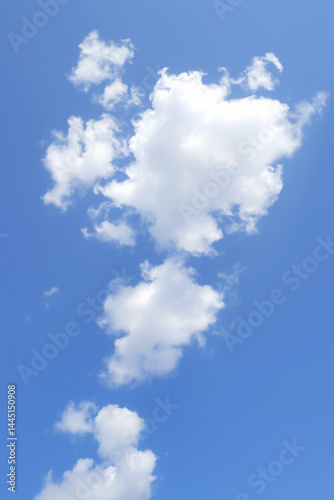 Stunning Blue Sky with Fluffy Clouds