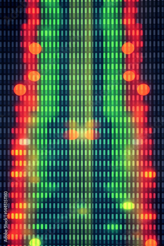 Dynamic Colorful Digital Display Art
