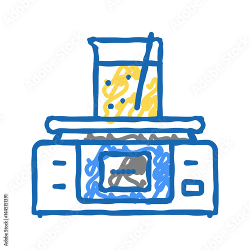 chemical test equipment color icon vector isolated illustration
