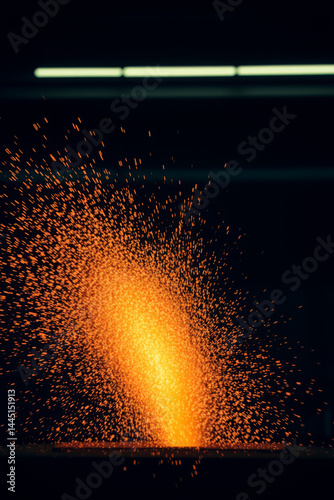 Welding Sparks in a Manufacturing Setting