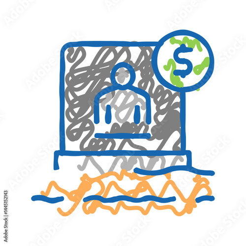 tombstone buy color icon vector isolated illustration