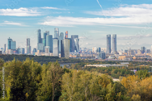 Canvas Print The Moscow International Business Center (MIBC) or Moskva-City