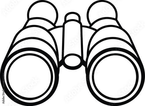 vector illustration of a binoculars