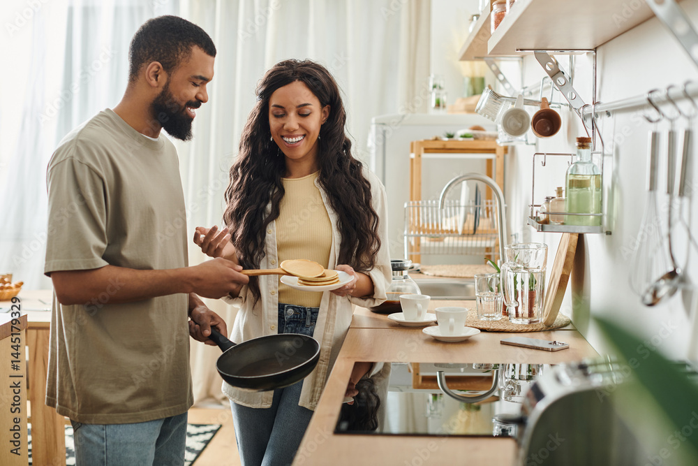 Creating sweet moments together in a cozy kitchen filled with love and laughter Creating sweet moments together in a cozy kitchen filled with love and laughter