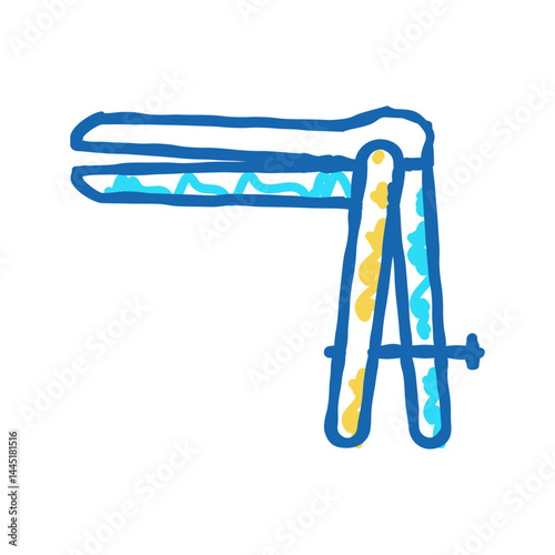 gynecological mirror tool icon doodle illustration
