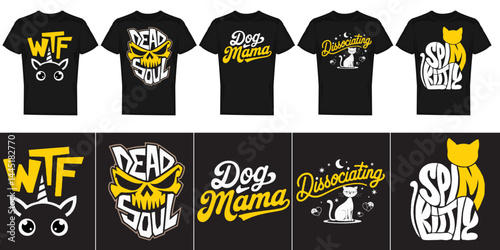 Retro Style Summer t-shirt design bundle for men and women.Custom t-shirt designt-shirt bundle graphic design. Halloween vintage t-shirt design bundle vector illustration apparel and clothing for man