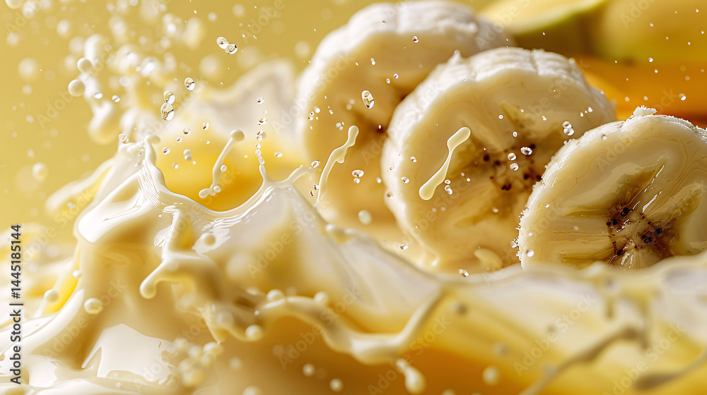 Creative food template featuring a banana fruit splashing or dropping, perfect for refreshing beverage, smoothie, or fruit-themed advertising.
Creative food template featuring a banana fruit splashing or dropping, perfect for refreshing beverage, smoothie, or fruit-themed advertising.
