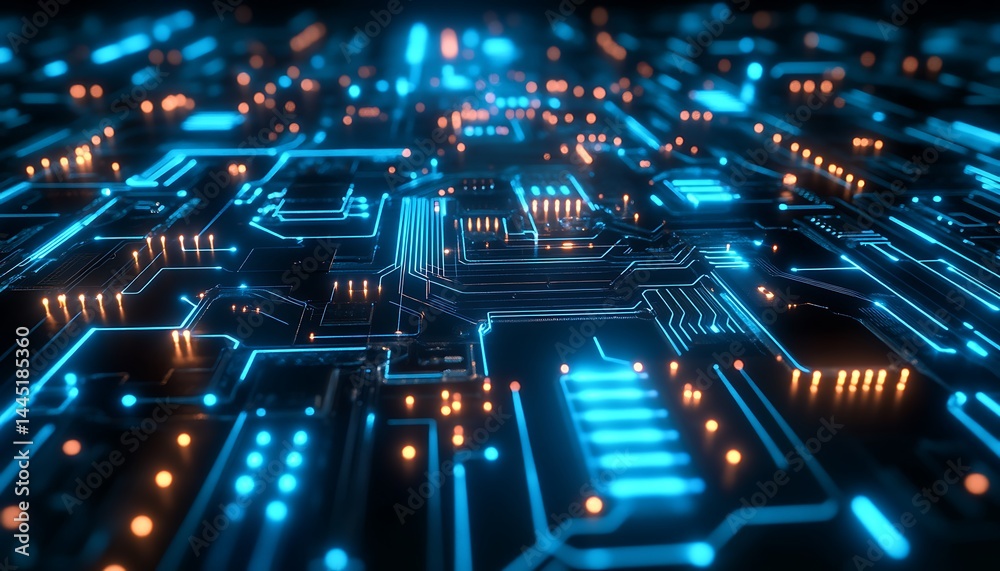 Obraz premium electronic circuit board