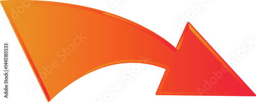 Dynamic Trajectory: A vibrant, digitally-rendered arrow ascends, its warm gradient hinting at upward movement and the achievement of goals.