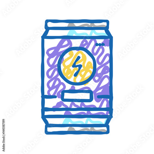 energy drink icon doodle illustration sign