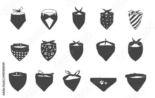 Pet bandana svg, Pet bandana silhouette, Pet bandana clipart, Dog bandana, Dog scarves, Dog bandana vector, Cat bandana svg, Cat bandana silhouette.