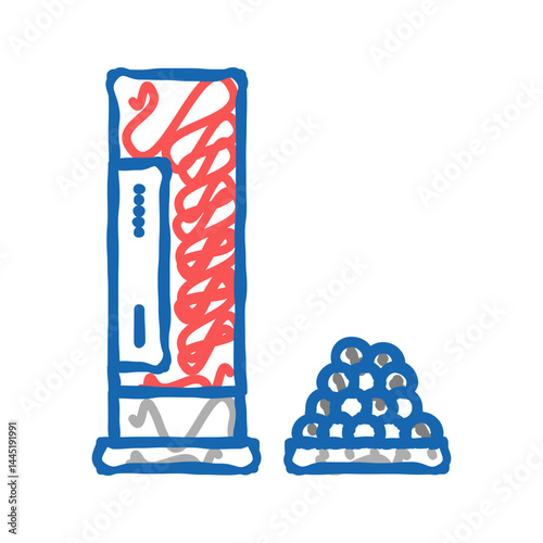shotgun cartridge icon doodle illustration