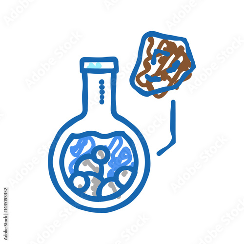 stone analysis icon doodle illustration