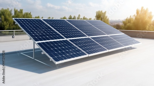 Rooftop solar panel system